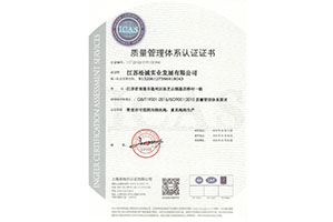 Quality Management System Certificate